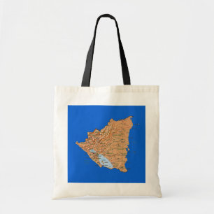 Bolsa Tote Saco do mapa de Nicarágua
