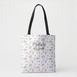Bolsa Tote Saco do Ombro do Padrão do Chá