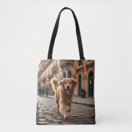Bolsa Tote Saco do Ombro Elegante do Retriever do ouro