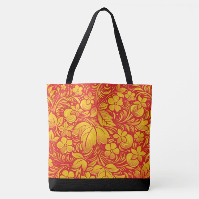 Bolsa Tote Saco do ornamento do russo (Frente)