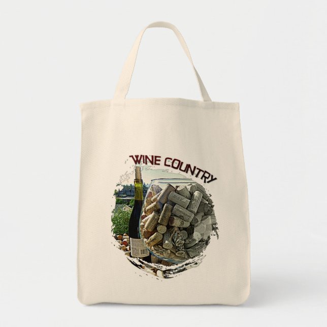 Bolsa Tote Saco do País do Vinho excelente! (Frente)