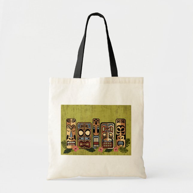 Bolsa Tote Saco do partido de Tiki (Frente)