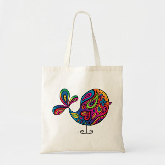 Bolsa Tote Saco do pássaro do arco-íris
