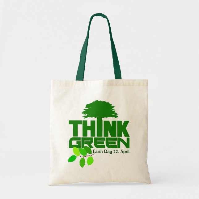 Bolsa Tote Saco do pense verde (Frente)