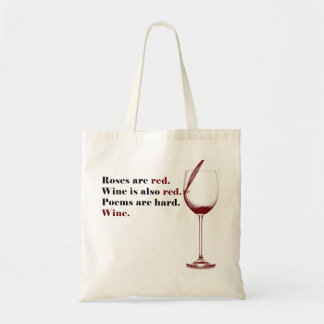 Bolsa Tote Saco do poema do vinho