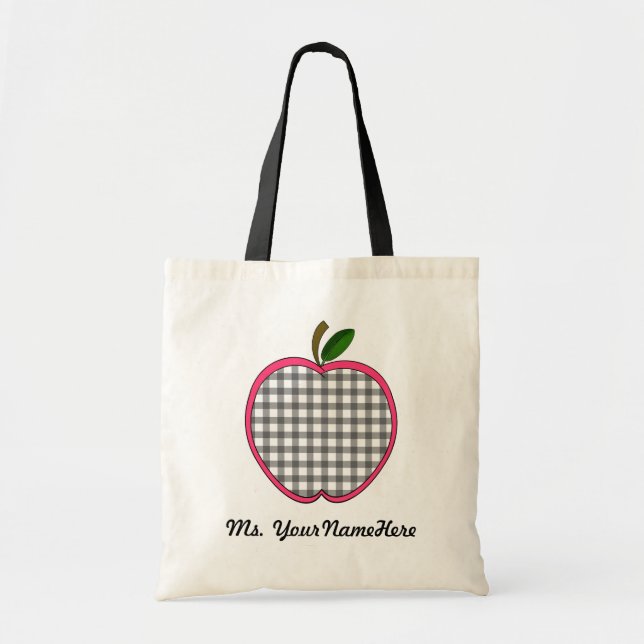 Bolsa Tote Saco do professor de Apple do guingão (Frente)