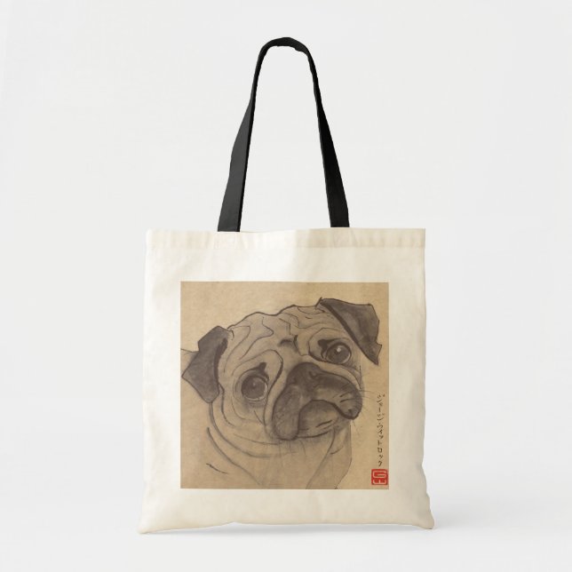 Bolsa Tote Saco do Pug (Frente)