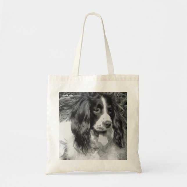 Bolsa Tote Saco do Spaniel de Springer inglês (Frente)