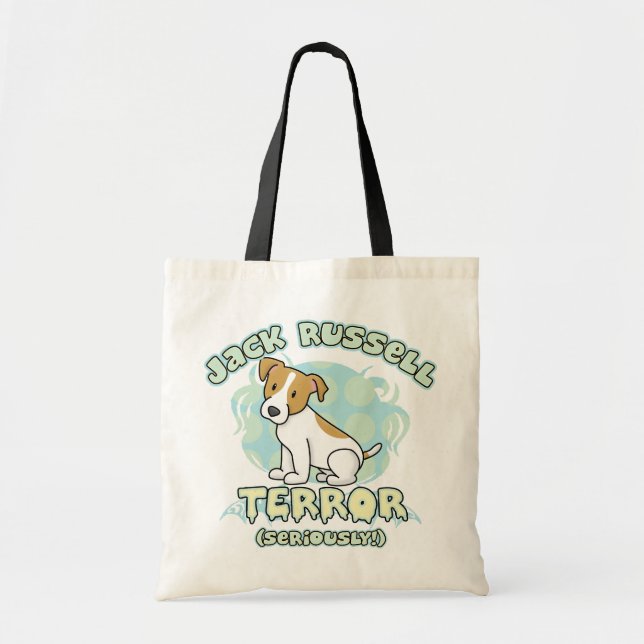 Bolsa Tote Saco do terror de Jack Russell (Frente)