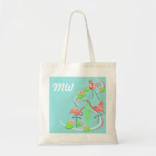 Bolsa Tote Saco do tograma Flamingo Fandango Monograma