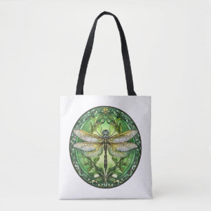 Bolsa Tote Saco do Toque de Dragonfly de Vidro ornamentado