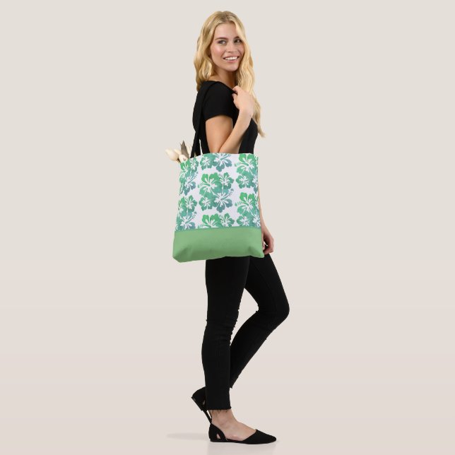 Bolsa Tote Saco do Toque de Flor Tropical (No(a) Modelo)