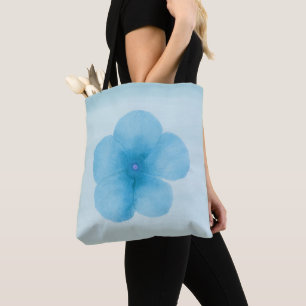 Bolsa Tote Saco do Toque de Flor Turquesa