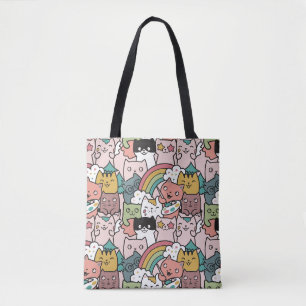 Bolsa Tote Saco do Toque de Gatos Cujos