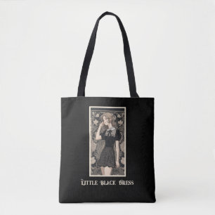 Bolsa Tote Saco do Toque de Vestido Preto LBD Retroativo