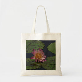 Bolsa Tote Saco do Toque Waterlily do Lotus Rosa