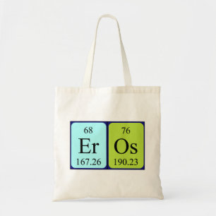 Bolsa Tote Saco do tote do nome da mesa periódica Eros