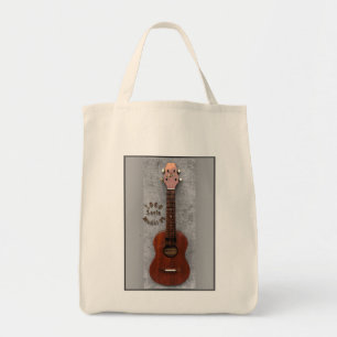 Bolsa Tote Saco do Ukulele do vintage