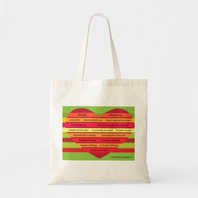 Bolsa Tote Saco do verso da bíblia (Frente)