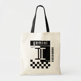 Bolsa Tote Saco do zodíaco do Dois-Tom dos Gêmeos