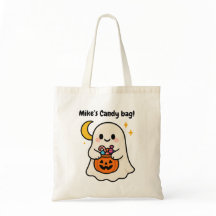 Saco doce fantasma do Halloween