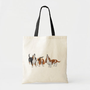 Bolsa Tote Saco dos cães de Basset do urro