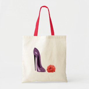 Bolsa Tote Saco dos calçados do estilete da rosa vermelha e