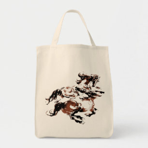 Bolsa Tote Saco dos cavalos selvagens