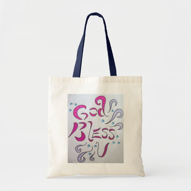 Bolsa Tote Saco dos deus abençoe U (Frente)