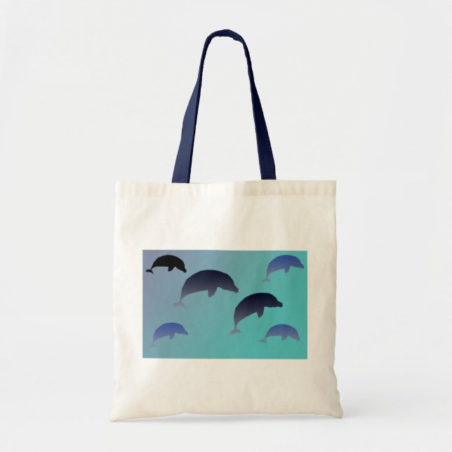Bolsa Tote Saco dos golfinhos da dança (Frente)