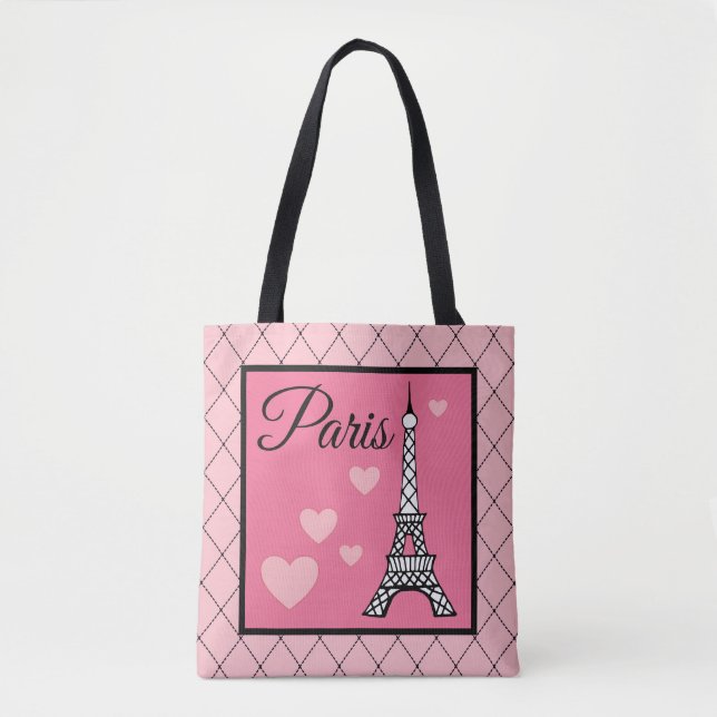 Bolsa Tote Saco Eiffel Tower Paris presente (Frente)