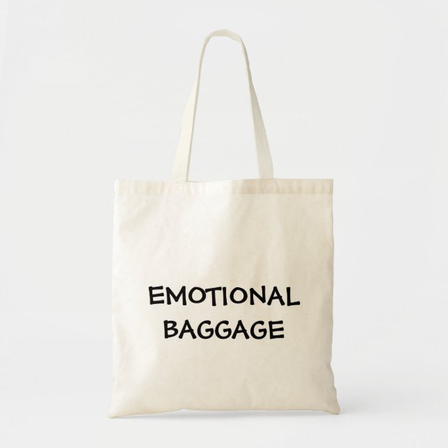 Bolsa Tote Saco emocional da bagagem (Frente)
