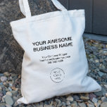 Bolsa Tote Saco, empresa ou Compro simples do Promocional de<br><div class="desc">Adicione seu logotipo e texto para criar um saco de tote personalizado legal para sua empresa,  compro ou evento. Estas bolsas são excelentes para marketing e promoções.</div>