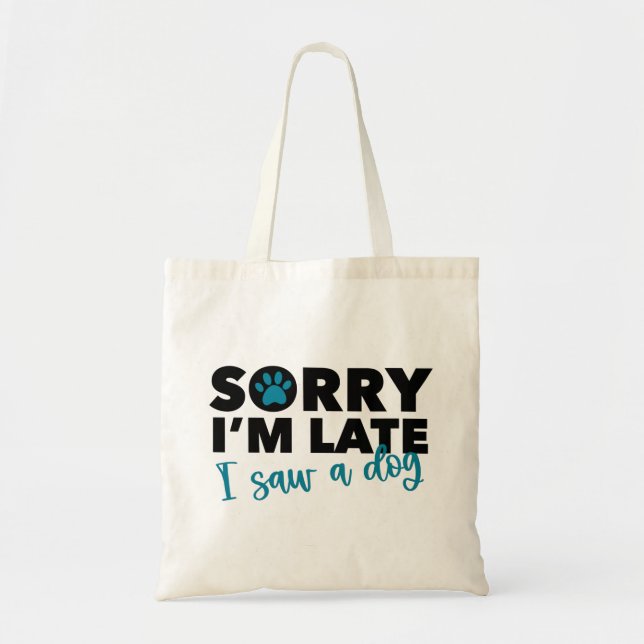 Bolsa Tote Saco Engraçado de Cachorro (Frente)