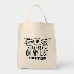 Bolsa Tote Saco engraçado Nada disto estava na minha lista