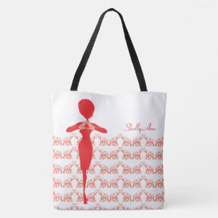 Bolsa Tote saco feito sob encomenda do monograma do elefante