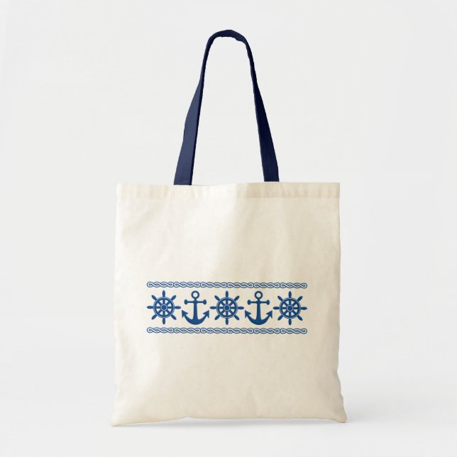 Bolsa Tote Saco feito sob encomenda náutico - escolha o (Frente)