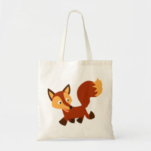 Bolsa Tote Saco feliz bonito do Fox dos desenhos animados