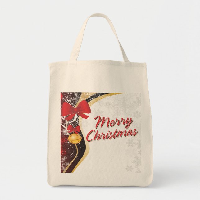 Bolsa Tote Saco Feliz Natal 5A (Frente)