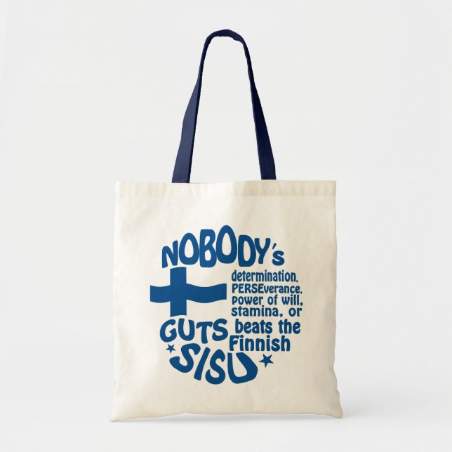 Bolsa Tote Saco finlandês de SISU - escolha o estilo (Frente)