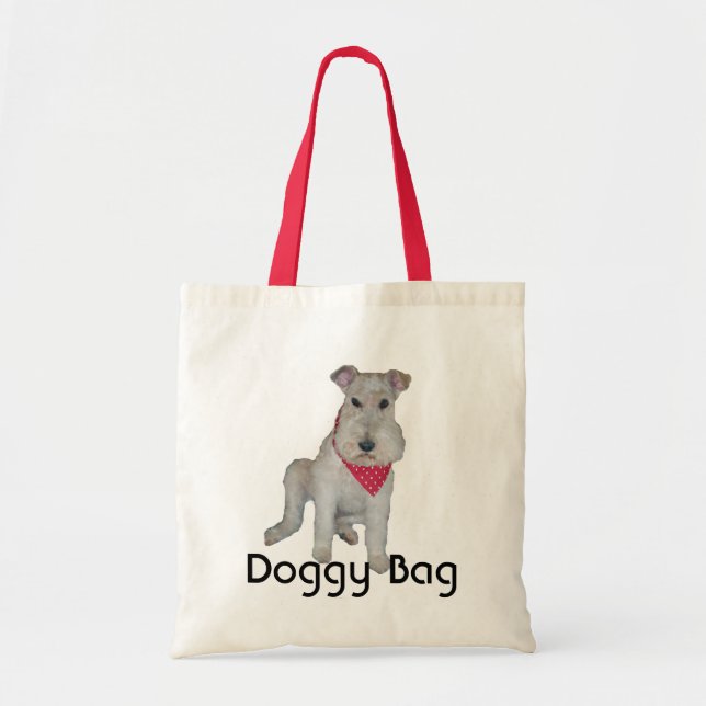 Bolsa Tote Saco - Fio Fox Terrier (Frente)