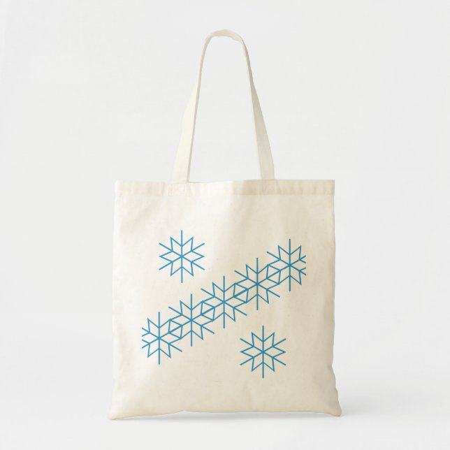 Bolsa Tote Saco - Flocos de neve (Frente)