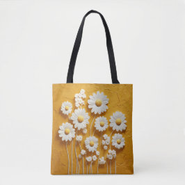 Bolsa Tote Saco Floral Amarelo