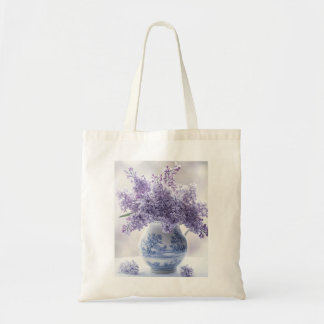 Bolsa Tote Saco Floral de Tote - Blooms Lilac