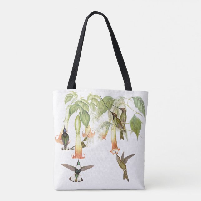 Bolsa Tote Saco floral dos animais dos animais selvagens dos (Verso)