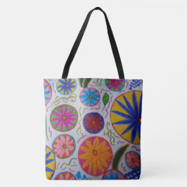 Bolsa Tote Saco Floral Moderno