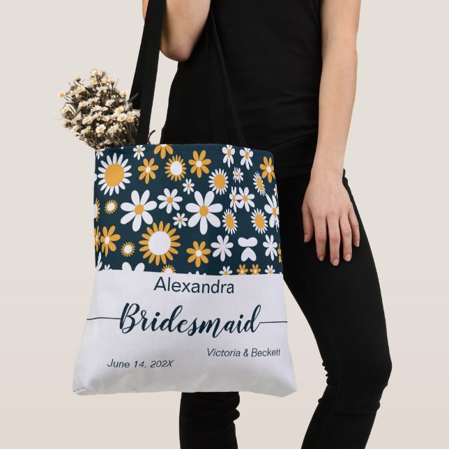 Bolsa Tote Saco Floral Moderno (Close Up)