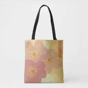 Bolsa Tote Saco Floral para Presente de Noiva Influenciado pe