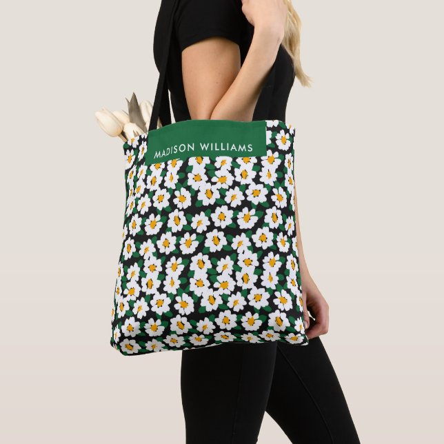Bolsa Tote Saco Floral Spring Daffodil Blooms (Close Up)