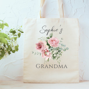 Bolsa Tote Saco Floral Tote da Vovó Personalizada